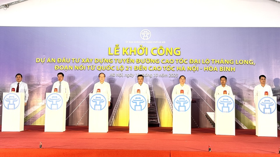 Khởi công đường nối cao tốc đại lộ Thăng Long đến cao tốc Hòa Lạc - Hòa Bình